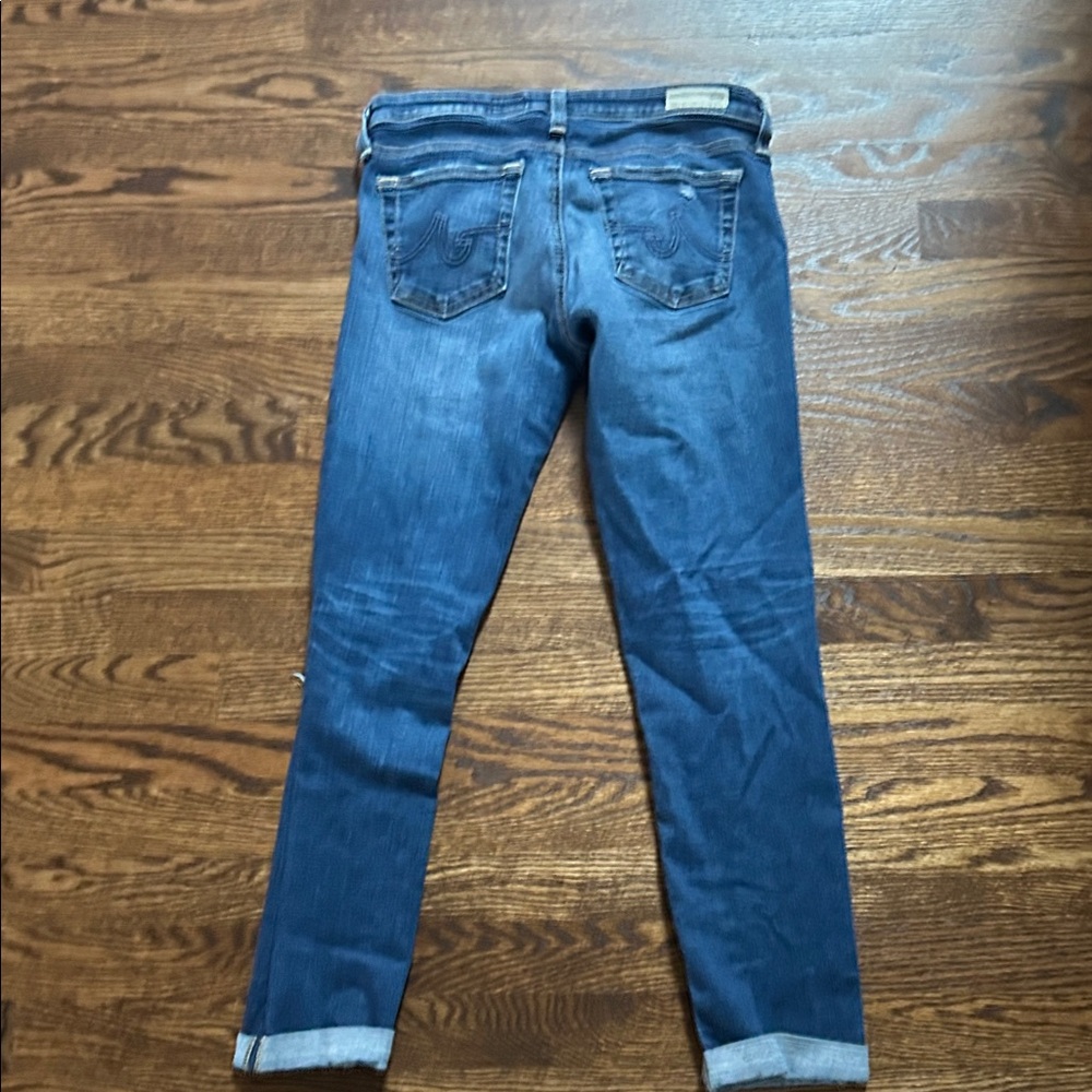 AG Adriano Goldschmied Distressed Blue Jeans - Picture 11 of 11